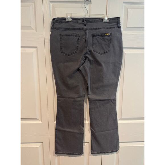 New IMAN Dark Gray Denim Bootcut Mid Rise Jeans – Size 18W - Picture 7 of 7